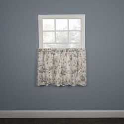 Wide Width Abigail Tailored Curtain Pair by Abigail in Porcelain (Size 56" W 24" L)
