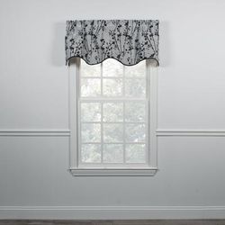 Meadow Lined Scallop Valance by Meadow in Chrome