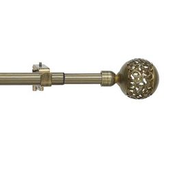 Buono Ii Decorative Rod And Finial Filigree by Brylane Home in Antique Gold (Size 28-48)