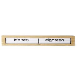 Text Time Statement Clock - Bamboo