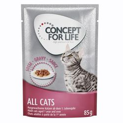 12x85g All Cats Gravy Concept For Life Wet Cat Food