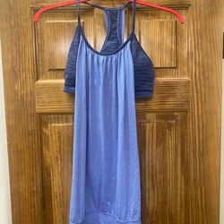 Lululemon Athletica Tops | Lulu Lemon Tank With Built In Bra! Sz 8 | Color: Blue/Purple | Size: 8