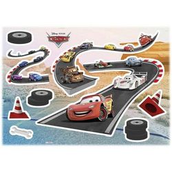 Stickers Muraux Disney Cars Piste de Voitures 50x70cm