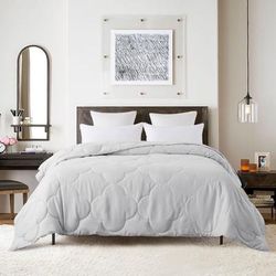 Pendant Down Alternative Comforter by St. James Home in Grey (Size KING)