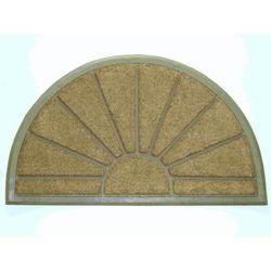Sunburst Hr Coir Mat With Rubber Backing Floor Coverings by Nature Mats by Geo in Multi