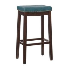 Claridge Counter Stool by Linon Home Décor in Blue