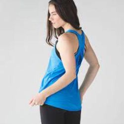 Lululemon Athletica Tops | Lululemon Salute The Sun Singlet Ii Size 4 | Color: Blue | Size: 4