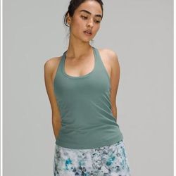 Lululemon Athletica Tops | Lululemon Cool Racerback Tank Top *Short-Tidewater Teal-16 | Color: Red/Tan | Size: 16