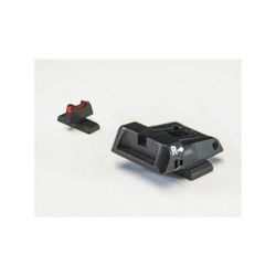 LPA SPS Fully Adjustable Fiber Optic Front Sight Set For Beretta APX Black SPS14BE6F