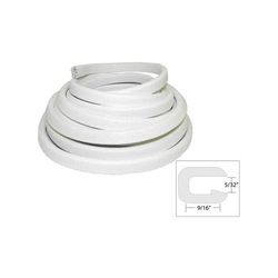 TACO Marine Flexible Vinyl Trim - 5/32" Opening x 9/16"W x 25'L - White V30-1005W25-1
