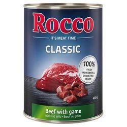 24x400g Classic Beef with Game Classic Rocco Wet Dog Food