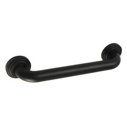 Kingston Brass DR214120 Milano 12-Inch Decorative 1-1/4-Inch OD Grab Bar, Matte Black - Kingston Brass DR214120