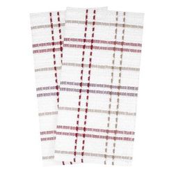 Royale 2Pk Check Kitchen Towel by RITZ in Mocha