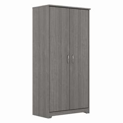 Bush Furniture Cabot Tall Storage Cabinet with Doors in Modern Gray - Bush Furniture WC31399