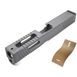 OpticsPlanet Exclusive EC Defense MK-3 Stripped G19 Pistol Slide FDE EC-MK3 FDE