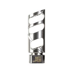 Jacob Grey Firearms Cobra Billet Muzzle Brake .30 Cal 5/8x24 Thread Angled Stainless Unfinished CMBASTN