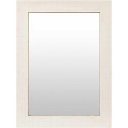 Bert 32"H x 24"W x 1"D Wall Mirror White Accent Mirror - Boutique Rugs