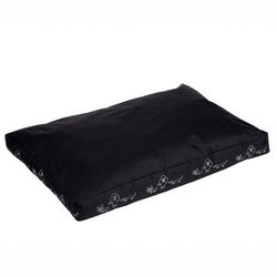 Silhouettes Dog Cushion - Black 90x60x8cm (LxWxH)