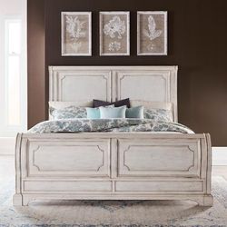 King Sleigh Bed - Liberty Furniture 455W-BR-KSL