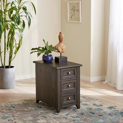 Transitional Chair Side Table In Peppercorn Finish - Liberty Furniture 792-OT1021