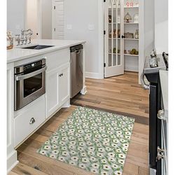 GARDEN PARTY GREY Kitchen Mat By Kavka Designs