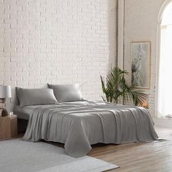 300 Thread Count TENCEL Lyocell Sateen Set by BrylaneHome in Grey (Size TWIN)