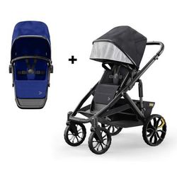 Veer Switch&Roll Single-to-Double Stroller + Color Kit Bundle - Kai Blue