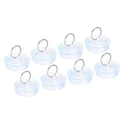 Rubber Sink Plug, 8pcs Clear Drain Stopper Fit 1-3/4" to 1-13/16" Drain