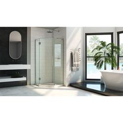 Dreamline DreamLine Prism Plus 34 inch x 72 inch Frameless Neo-Angle Hinged Shower Enclosure in Chrome SHEN-2634340-01