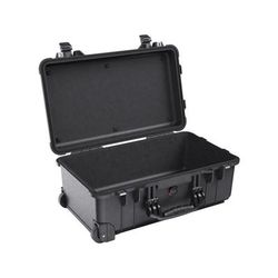 Pelican 1510 Carry On 22x13x9in Wheeled Protector Case Black No Foam