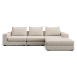 Braxton Sectional Sofa Cream