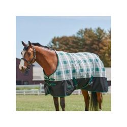 WeatherBeeta ComFiTec Genero 1200D Standard Neck Turnout Blanket made Exclusively for SmartPak - 72 - Med/Lite (100g) - Jade Plaid - Smartpak