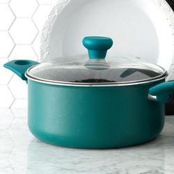 5 Quart Non Stick Aluminum Dutch Oven With Lid by Taste of Home in Sea Green
