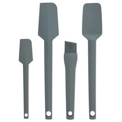 4 Piece Silicone Tools Set by Taste of Home in Ash Grey