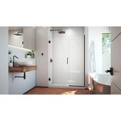 Dreamline DreamLine Unidoor Plus 49 1/2 - 50 inch W x 72 inch H Frameless Hinged Shower Door in Oil Rubbed Bronze SHDR-244957210-06