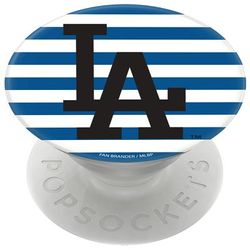 "PopSockets White Los Angeles Dodgers Stripes Design PopGrip"