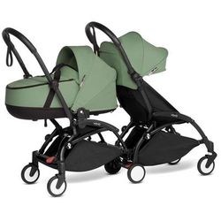 Babyzen YOYO Connect Double Stroller Bassinet / 6+ Bundle - Black / Peppermint