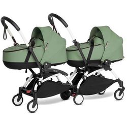 Babyzen YOYO Connect Double Stroller Bassinet / Bassinet Bundle - White / Peppermint