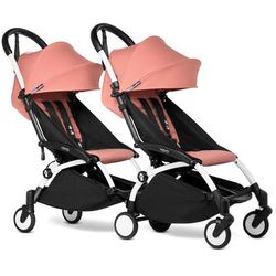 Babyzen YOYO Connect Double Stroller 6+ / 6+ Bundle - White / Ginger