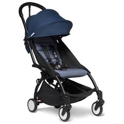 Babyzen YOYO2 Ultra Compact Complete 6+ Stroller with Bassinet - Black/Air France Blue