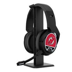 New Jersey Devils Logo Wireless Bluetooth Gaming Headphones & Stand