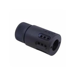 Guntec USA AR .308 Mini Slip Over Barrel Shroud w/Multi Port Muzzle Brake Black 1326-MB-P-MINI-308