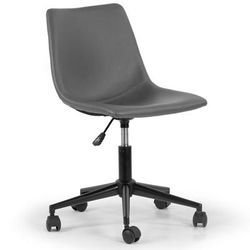 Adan Grey Faux Leather Adjustable Height Swivel Office Chair with Wheel Base - Glamour Home GHTSC-1500