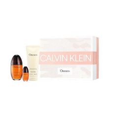 Obsession 3 Pcs Gift Set by Calvin Klein for Women Standard Eau De Parfum for Women