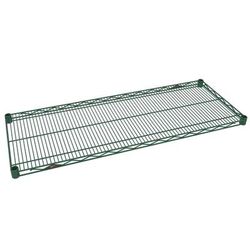 Metro 2136NK3 Super Erecta Epoxy Coated Wire Shelf - 36"W x 21"D, Microban Antimicrobial, Green