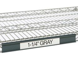 Metro 9990P4 Super Erecta Label Holder - 43" x 1 1/4", Snap On, Gray