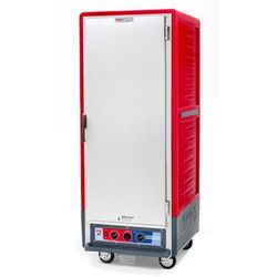Metro C539-MFS-4 Full Height Insulated Mobile Heated Cabinet w/ 18 Pan Capacity, 120v, Wire Slides, Red