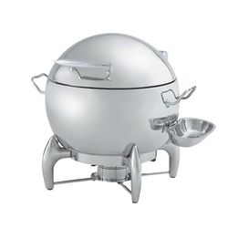 Vollrath T3633 Round Chafer w/ Hinged Lid & Chafing Fuel Heat, Stainless Steel