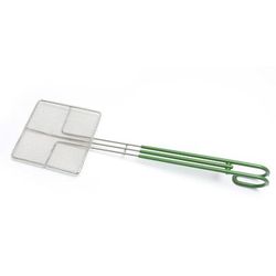 Frymaster 803-0446 6" Square Fish Skimmer w/ 13 5/8" Insulated Handle - No Hooks, Silver