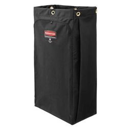 Rubbermaid 1966888 30 gal Bag for Housekeeping Cart - Canvas w/ Vinyl Lining, Black